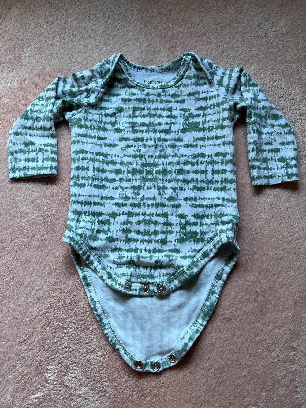Hanes Long Sleeve Baby Bodysuit